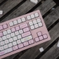 Pink Kitten 104+36 MOA Profile Keycap Set Cherry MX PBT Dye-subbed for Mechanical Gaming Keyboard